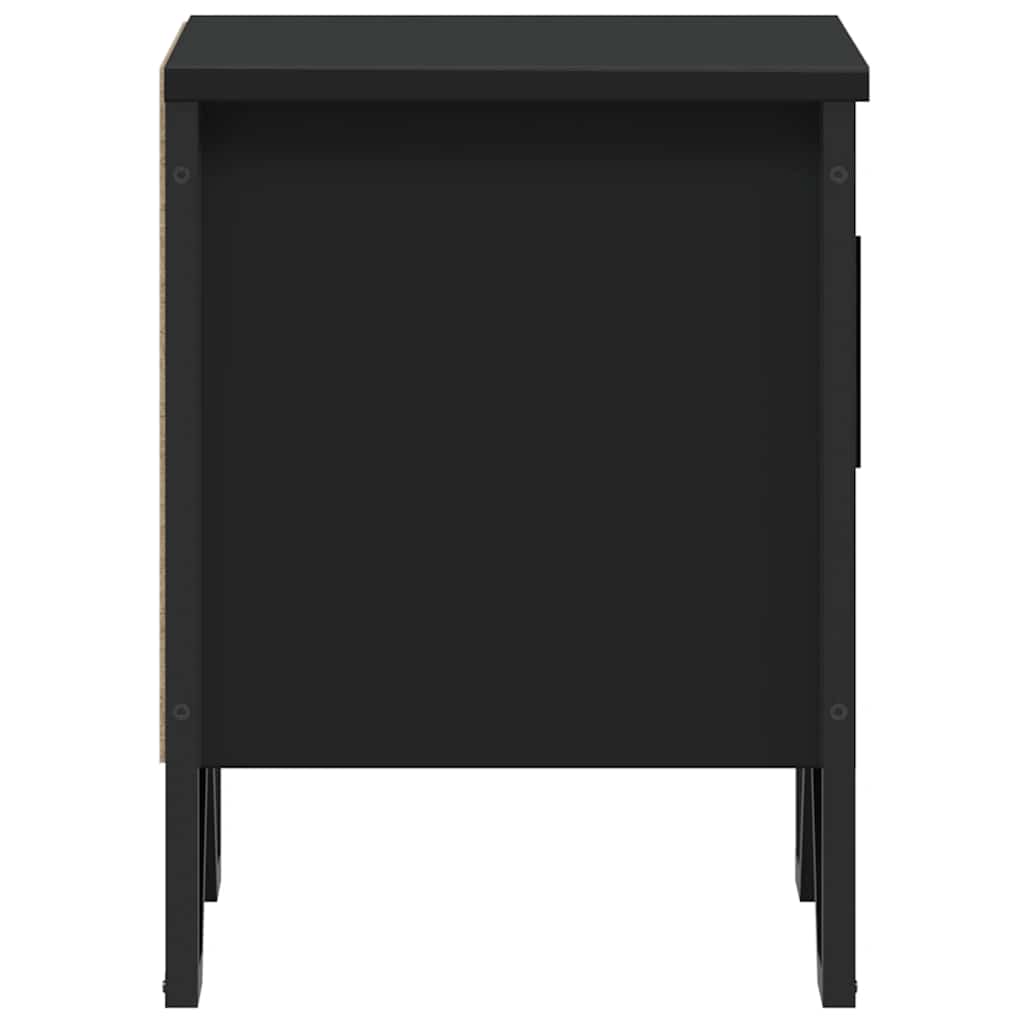vidaXL Yöpöydät 2 kpl musta 40x30x40 cm lastulevy