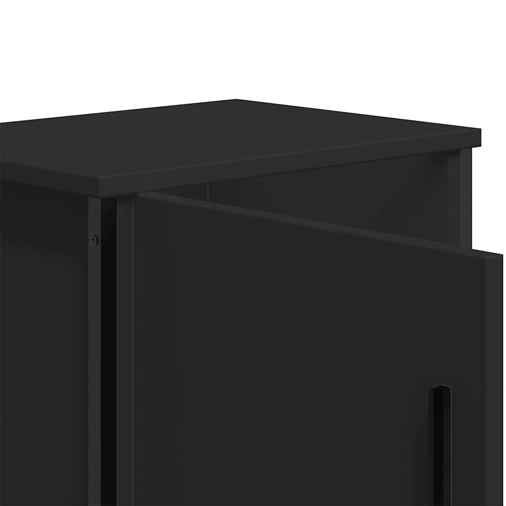 vidaXL Yöpöydät 2 kpl musta 40x30x40 cm lastulevy