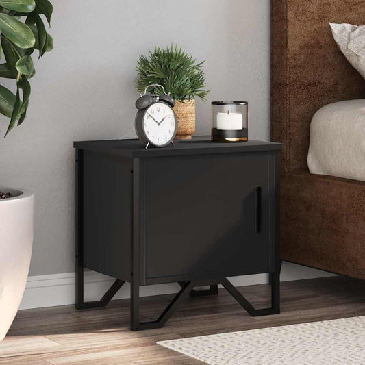 vidaXL Yöpöydät 2 kpl musta 40x30x40 cm lastulevy