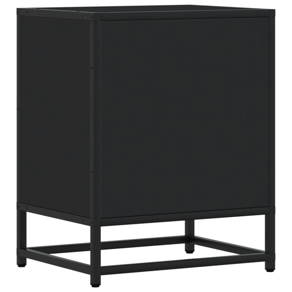 vidaXL Yöpöydät 2 kpl musta 40x31x50 cm tekninen puu