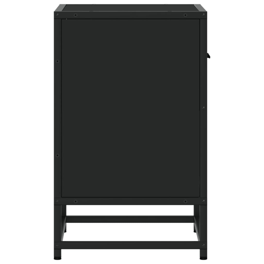 vidaXL Yöpöydät 2 kpl musta 40x31x50 cm tekninen puu