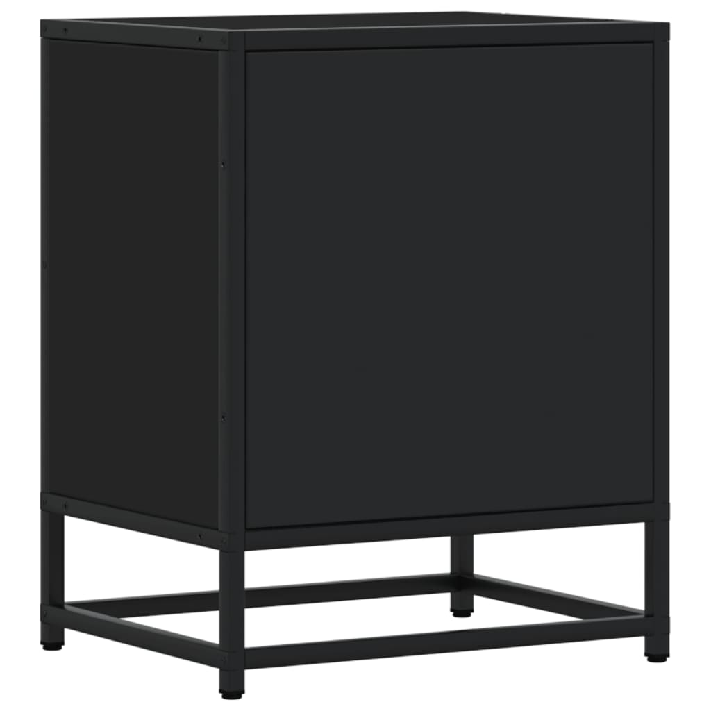 vidaXL Yöpöydät 2 kpl musta 40x31x50 cm tekninen puu
