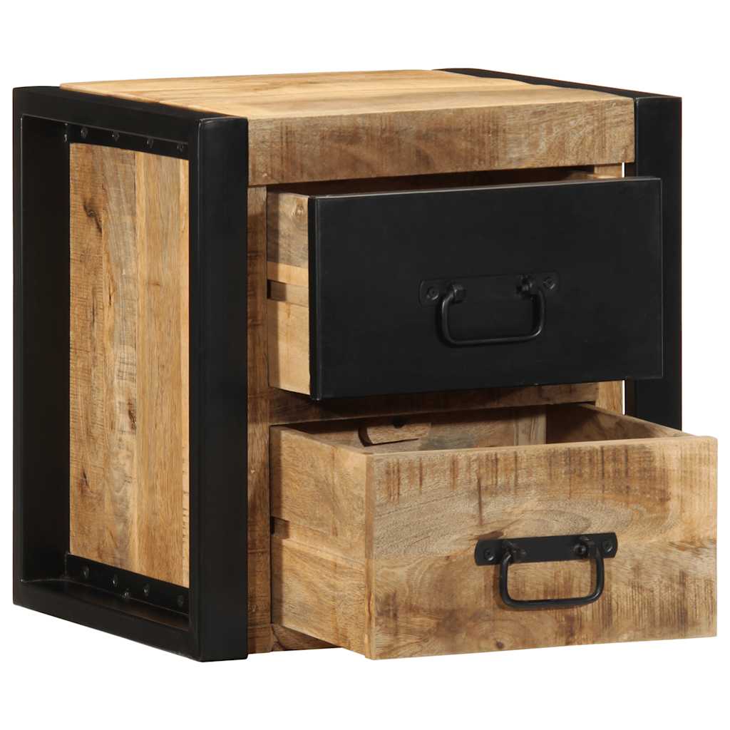 vidaXL Yöpöytäkaapit 2 kpl 40x35x40 cm Massiivipuuta mango