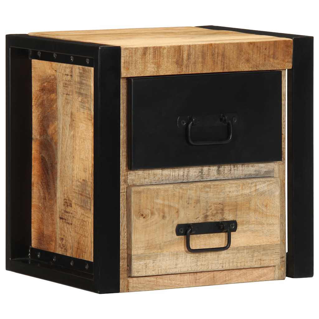 vidaXL Yöpöytäkaapit 2 kpl 40x35x40 cm Massiivipuuta mango