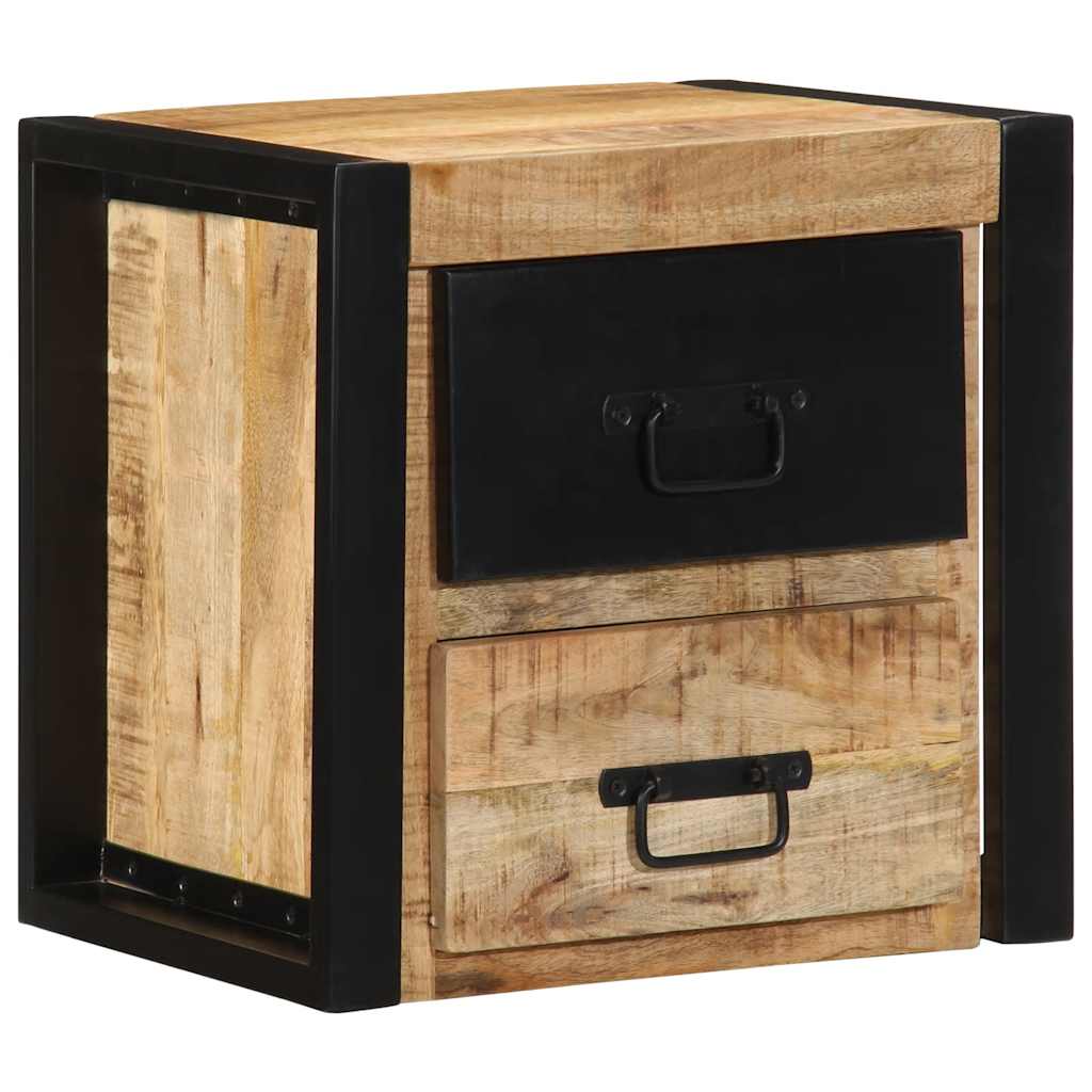 vidaXL Yöpöytäkaapit 2 kpl 40x35x40 cm Massiivipuuta mango