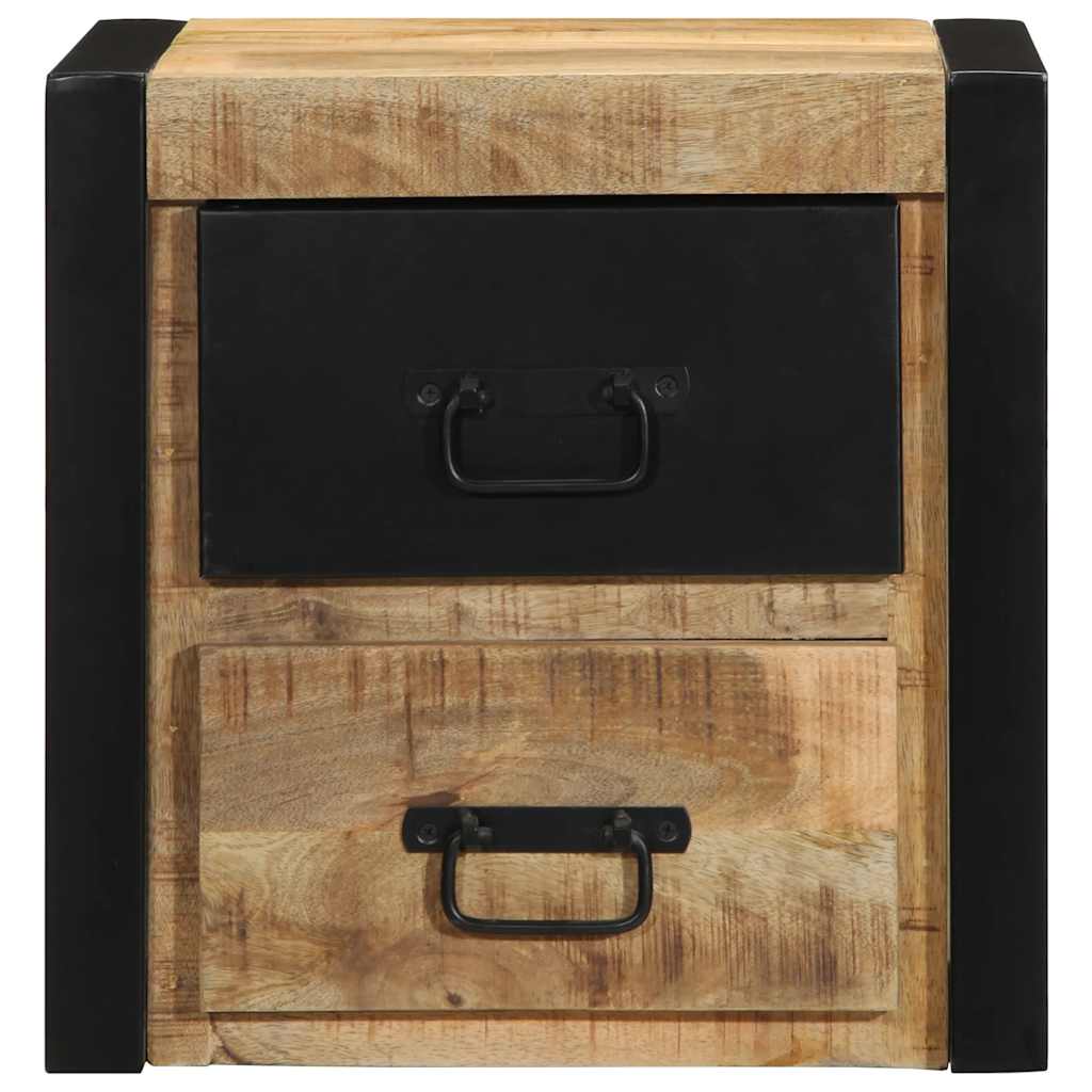 vidaXL Yöpöytäkaapit 2 kpl 40x35x40 cm Massiivipuuta mango