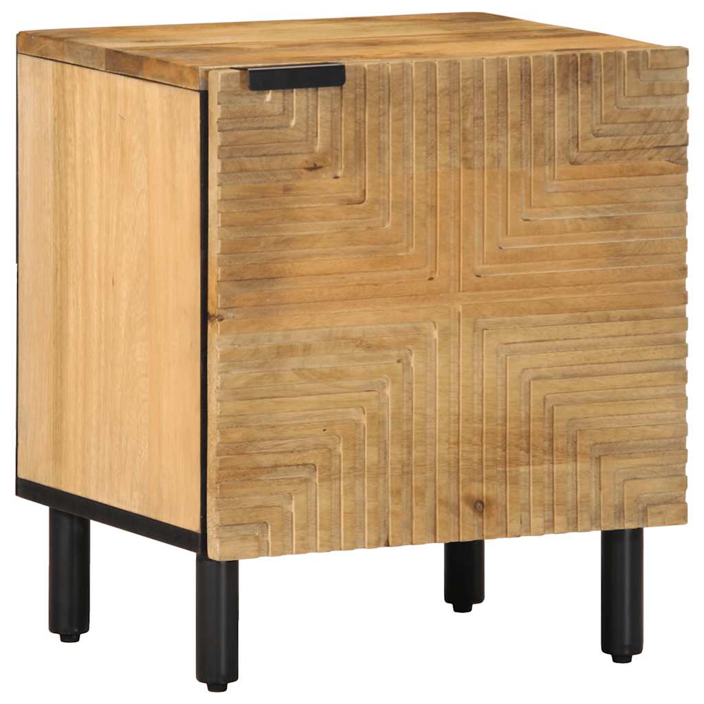 vidaXL Yöpöytäkaappi Ruskea 40x33x46 cm Massiivipuu Mango
