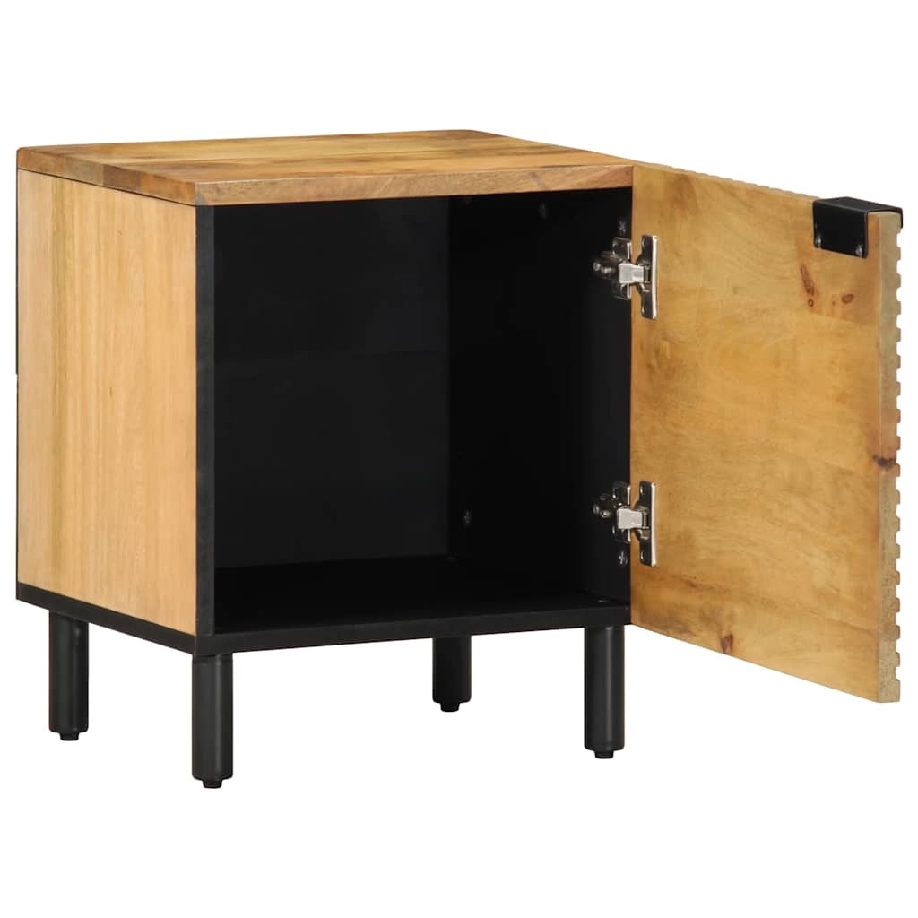vidaXL Yöpöytäkaappi Ruskea 40x33x46 cm Massiivipuu Mango