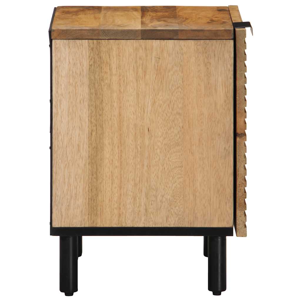 vidaXL Yöpöytäkaappi Ruskea 40x33x46 cm Massiivipuu Mango