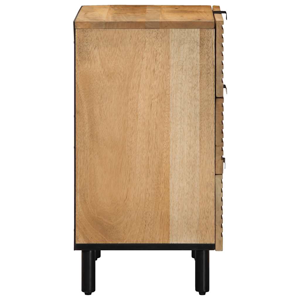 vidaXL Yöpöytäkaappi Ruskea 50x33x60 cm Massiivipuu Mango