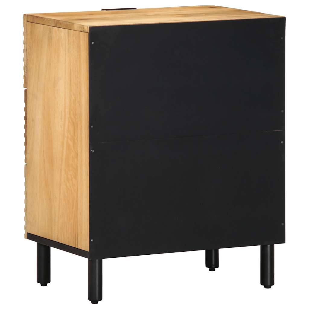 vidaXL Yöpöytäkaappi Ruskea 50x33x60 cm Massiivipuu Mango