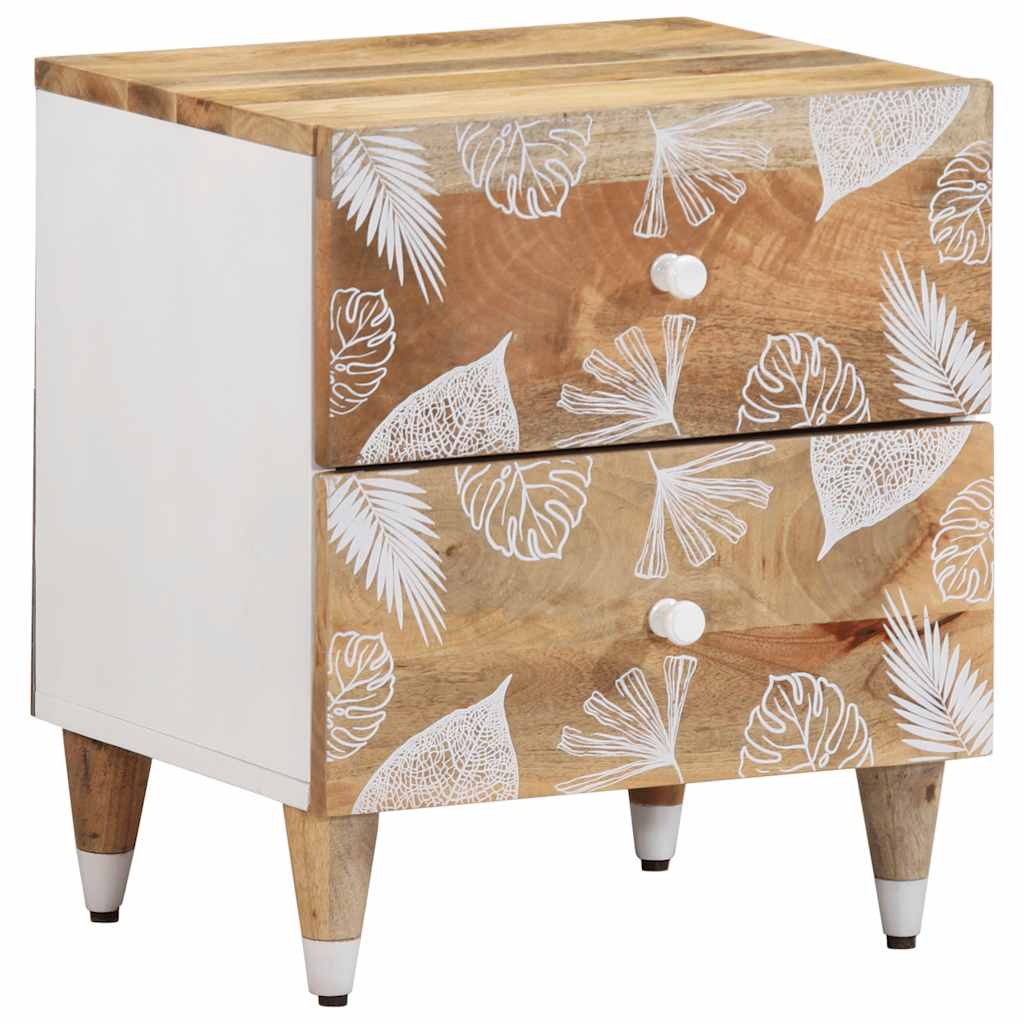 vidaXL yöpöytäkaapit 2 kpl 40x33,5x46 cm massiivipuu mango