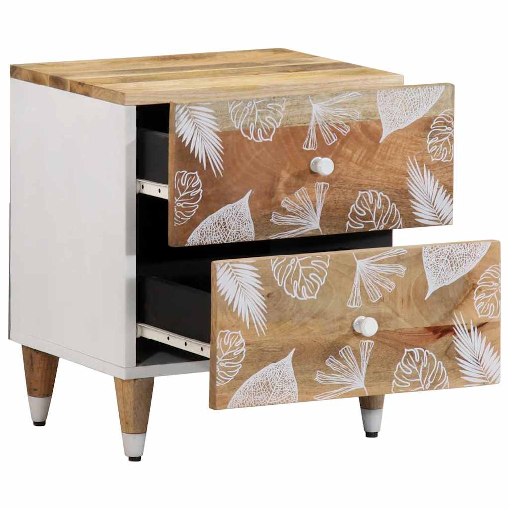 vidaXL yöpöytäkaapit 2 kpl 40x33,5x46 cm massiivipuu mango