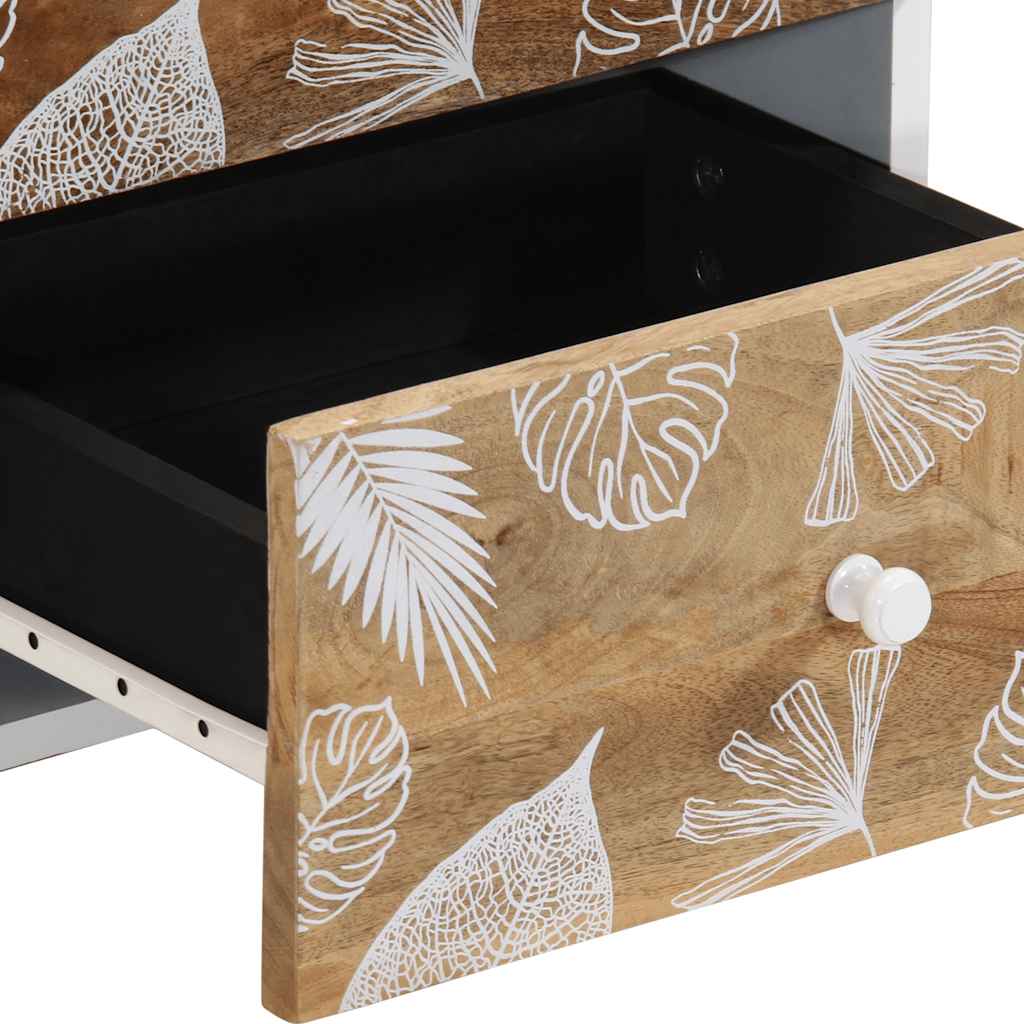 vidaXL yöpöytäkaapit 2 kpl 40x33,5x46 cm massiivipuu mango