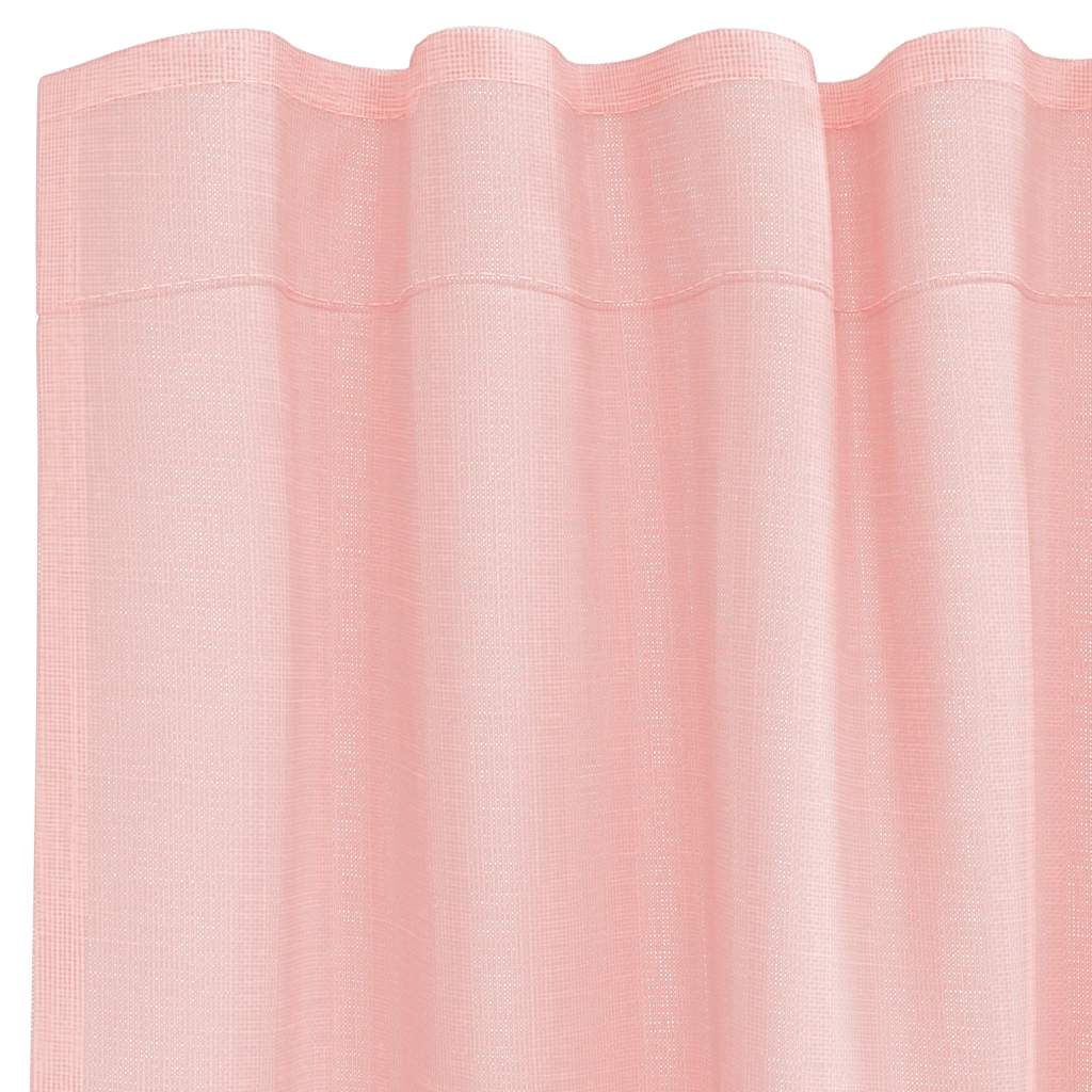 vidaXL Voileeverhot tangotaskuilla 2 kpl pinkki