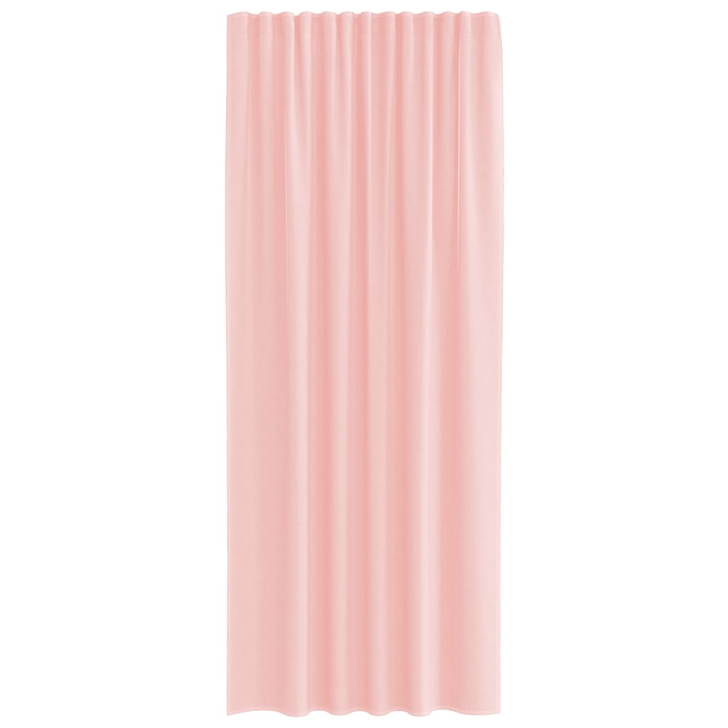 vidaXL Voileeverhot tangotaskuilla 2 kpl pinkki