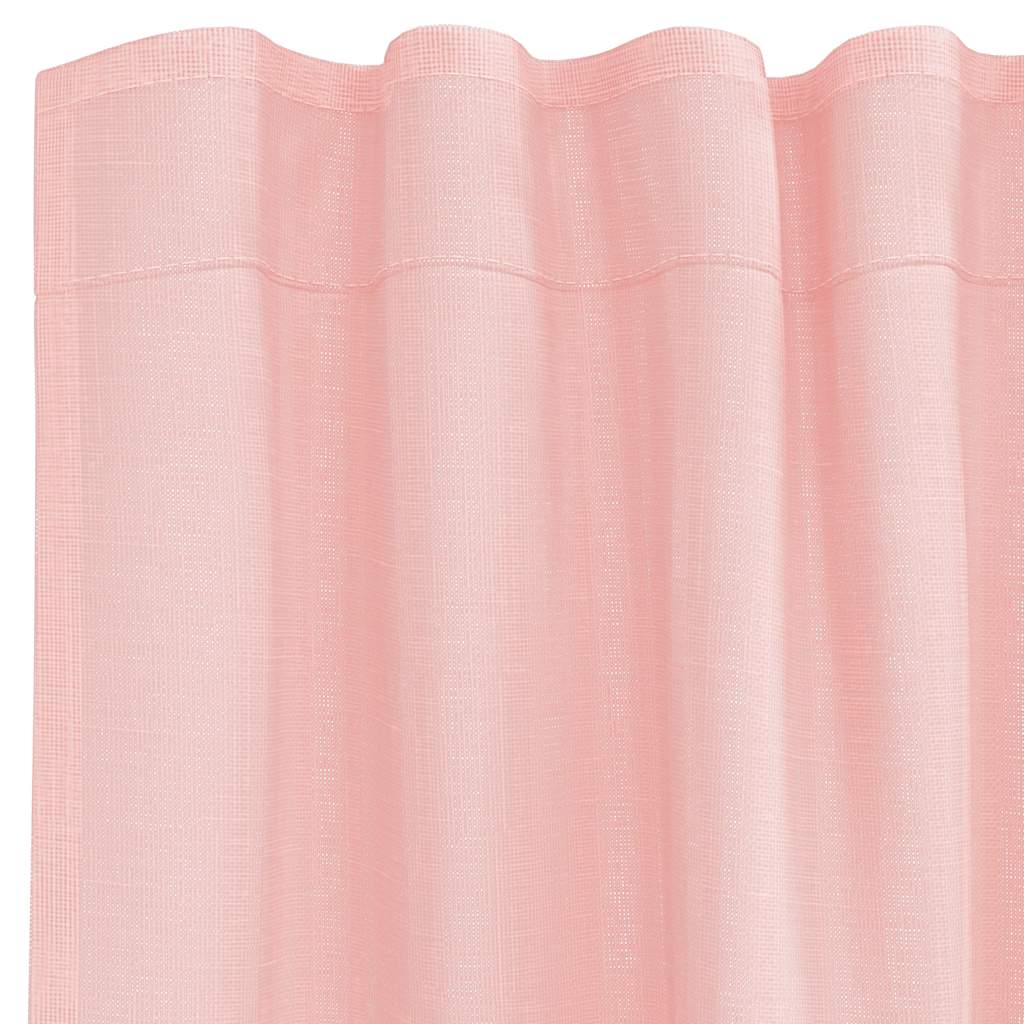 vidaXL Voileeverhot tangotaskuilla 2 kpl pinkki