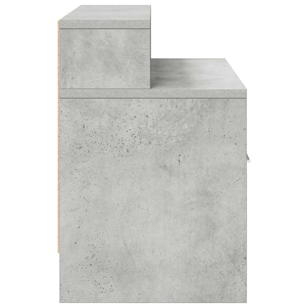 vidaXL yöpöytäkaapit laatikolla 2 kpl betoninharmaa 51x31x47 cm