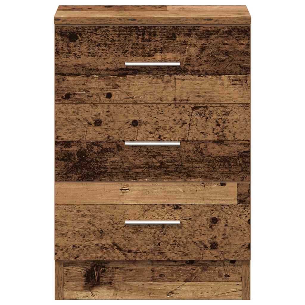 vidaXL Yöpöytäkaappi Old Wood 38x35x55 cm Engineered Wood