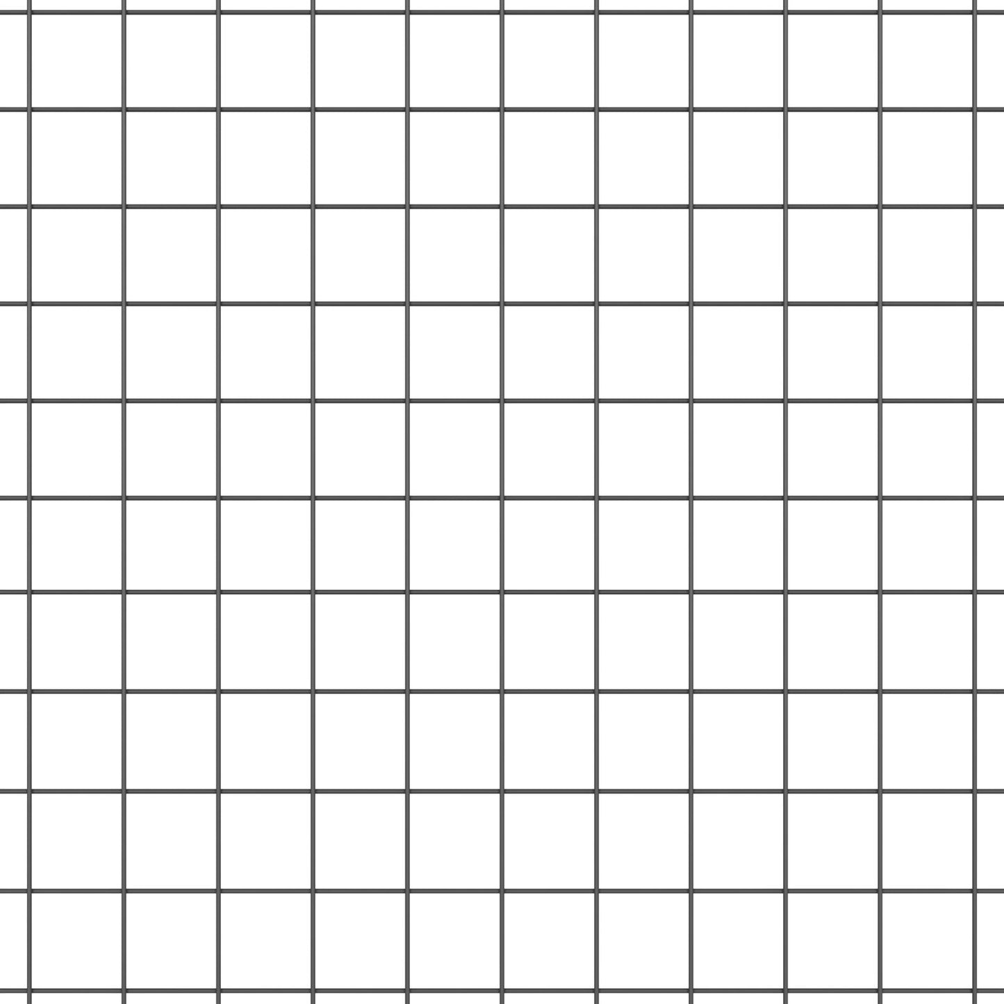 vidaXL Hitsattu verkkohäkkä 7 kourupylväällä Harmaa 0,5 x 100 m Teräs