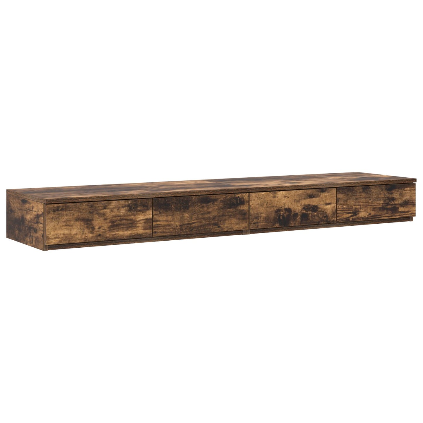 vidaXL Yöpöydät Savutettu Tammi Täysi Tammi 140 x 36.5 x 16.5 cm Kestävä