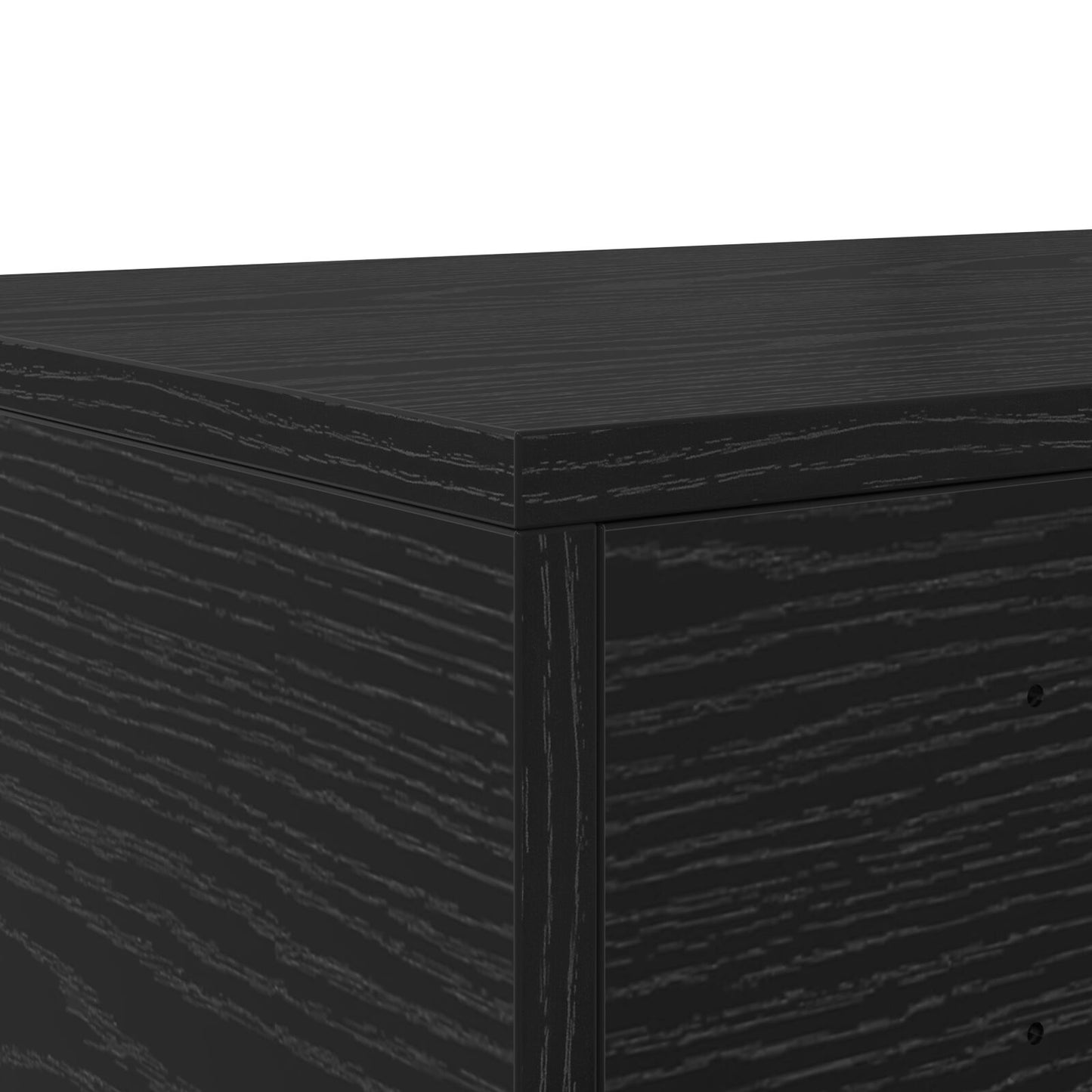 vidaXL Yöpöydät Musta tammi Puu 150 x 36.5 x 16.5 cm Yöpöytä
