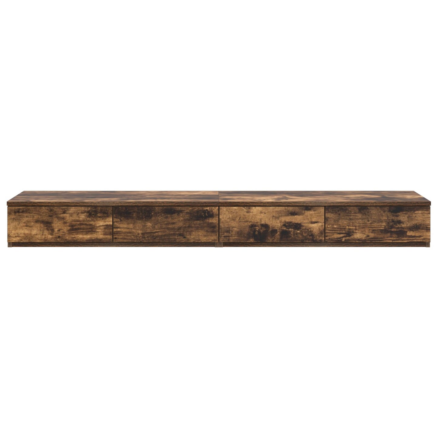 vidaXL Yöpöydät Savutettu Tammi Täysi Tammi 140 x 36.5 x 16.5 cm Kestävä