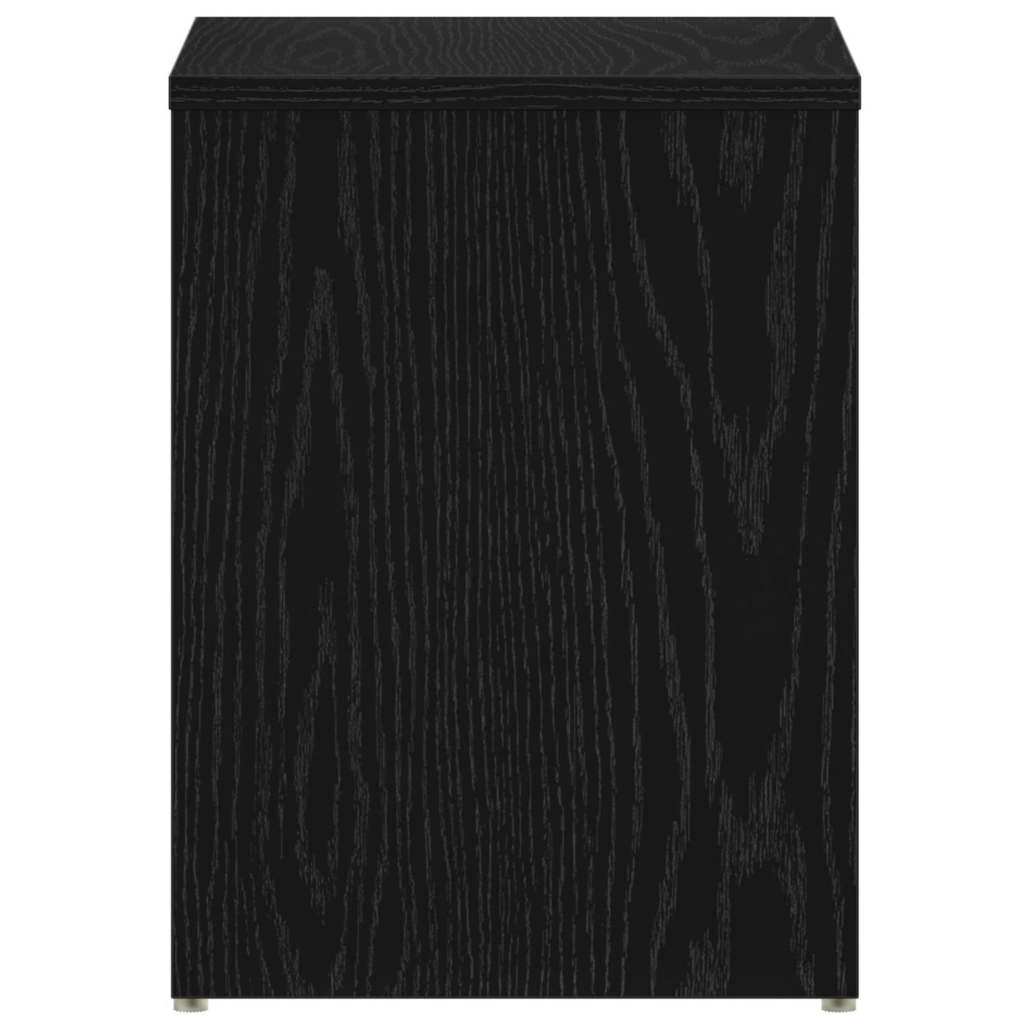 vidaXL Yöpöydät 2 kpl Musta Tammi 40x30x40 cm Teknisestä Puusta
