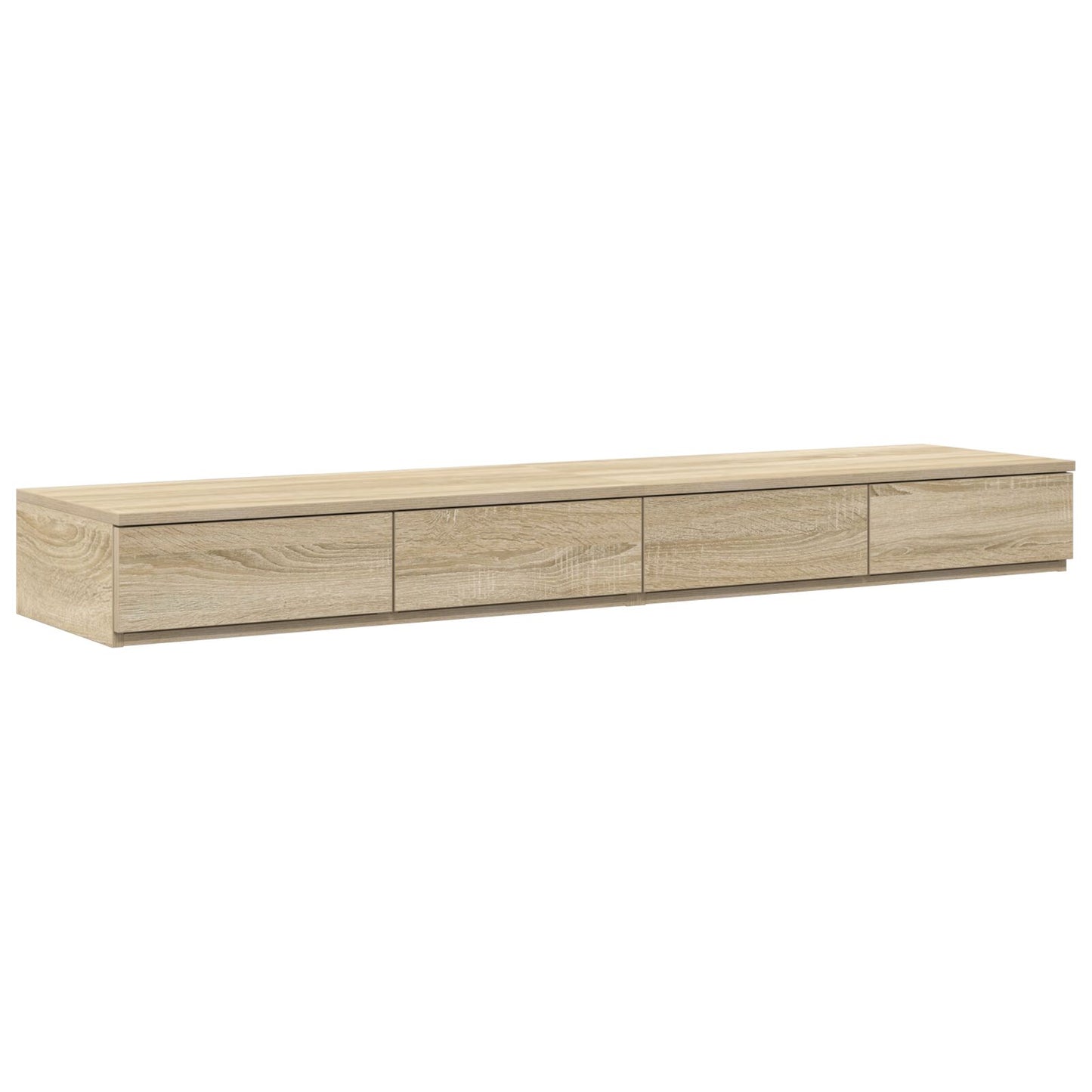 vidaXL Vuode laatikot Sonoma Tammi 160x36,5x16,5 cm Teknisestä puusta
